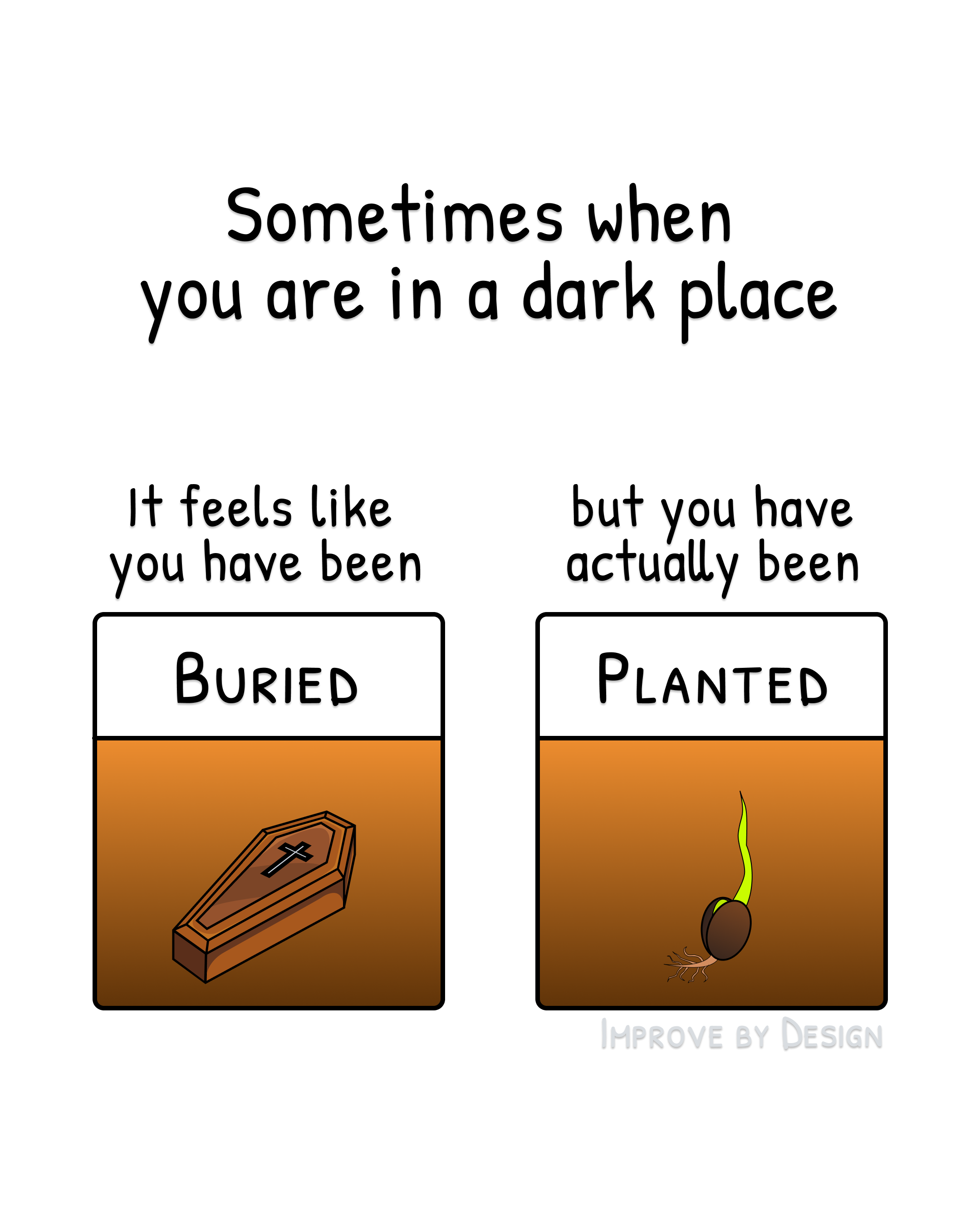 You have to let the old self die before the new one can grow